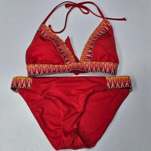 Becca Avery Halter Top and Fiesta Bottom Bikini Set - Picture 5 of 12